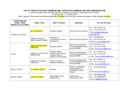 List of EAtHC contacts - International Hydrographic Organization