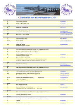 Manifestations 2017 - Rétro Moto Cote de Nacre