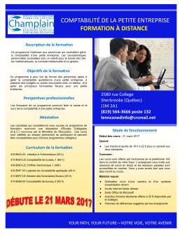 En savoir plus - Collège Champlain
