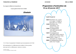 Animation - Fondation La Primerose