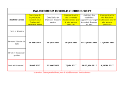 calendrier double cursus 2017 - Université Paris 2 Panthéon