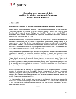 T&eacute;l&eacute;charger le communiqu&eacute; de presse