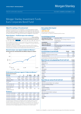 Morgan Stanley Investment Funds Euro Corporate Bond Fund