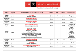 Randonnées Janvier - Union Sportive de Biarritz