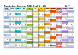 Theorieplan – Oberreut– B(17), A, A2, A1, AM 2017