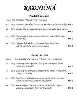 Denné menu 23.01.