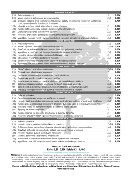 04. t&yacute;ždeň, PDF, 97.64K - Re&scaron;taur&aacute;cia Zelen&yacute; strom, Sabinov