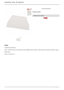 Cukr&aacute;rska karta UH &scaron;pachtla