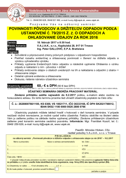 Ďalej pon&uacute;kame