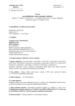 V&Uacute; 7945 Rožňava - Dod&aacute;vky ovocia a zeleniny