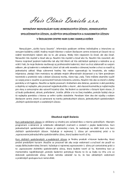 Hair Clinic Daniela sro