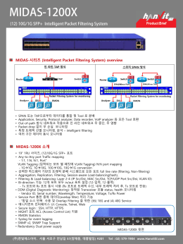 슬라이드 1 - MIDAS 패킷 브로커