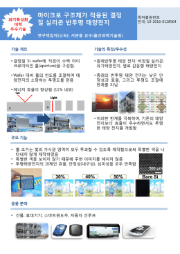 마이크로 구조체가 적용된 결정 질 실리콘 반투명 태양전지