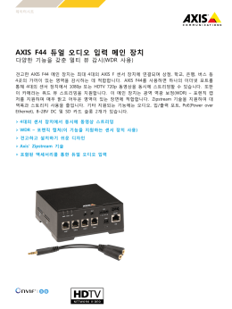 AXIS F44 듀얼 오디오 입력 메인 장치