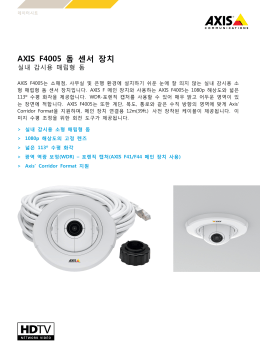 AXIS F4005 돔 센서 장치 - Axis Communications