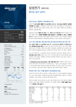 삼성전기 - 미래에셋대우