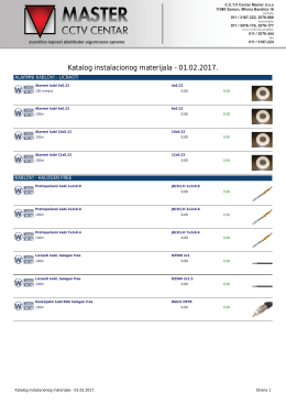 Katalog instalacionog materijala