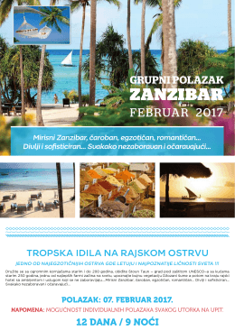 ZANZIBAR / Februar 2017
