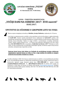 Uputstvo za lov