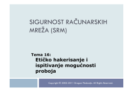 sigurnost računarskih mreža (srm)