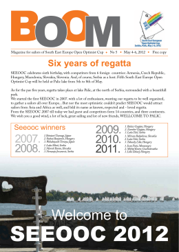Welcome to - South East European Open Optimist Cup | SEEOOC