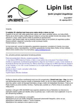 Lipin list - HPD "Lipa"