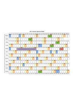 HSSOI - kalendar natjecanja 2017