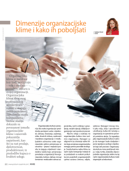 Dimenzije organizacijske klime i kako ih pobolj&scaron;ati