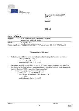 5485/17 PK/msu 1 DPG Nezakonodavne aktivnosti 1. Podnošenje