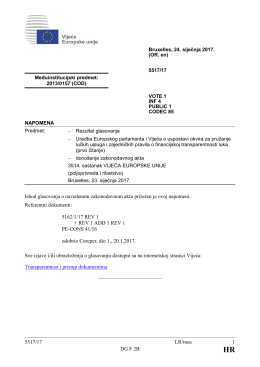 5517/17 LR/msu 1 DG F 2B Ishod glasovanja o navedenom