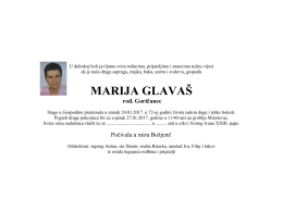 MARIJA GLAVA&Scaron; ro . Goričanec