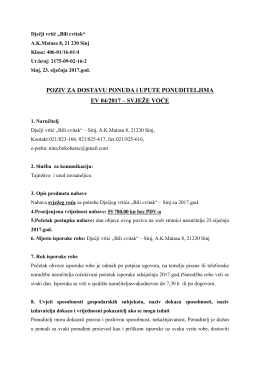 Voće - Dječiji vrtić Bili cvitak Sinj