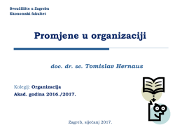 Promjene u organizaciji