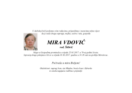 MIRA VDOVIĆ ro . &Scaron;tibrić