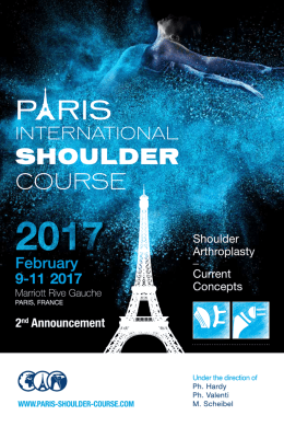 the Program - Paris Shoulder Course