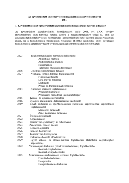 1 Az egyszerűsített közteherviselési hozzájárulás alapvető