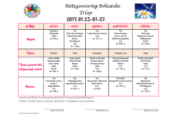 Tipegő étlap - bolcsi18.hu