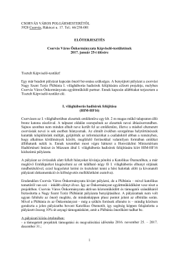 Előterjesztés