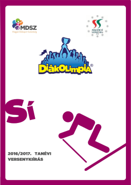 Alpesi sí OD Versenykiírás 2016/2017