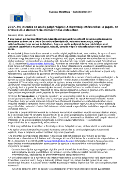 2017. &eacute;vi jelent&eacute;s az uni&oacute;s polg&aacute;rs&aacute;gr&oacute;l: A Bizotts&aacute;g
