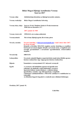 Szarvas - B&eacute;k&eacute;s Megyei Asztalitenisz Sz&ouml;vets&eacute;g