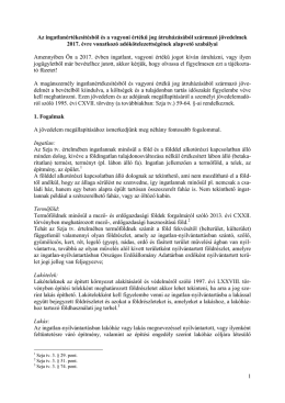 Az ingatlanértékesítésből és a vagyoni értékű jog