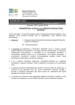 kondíciós lista