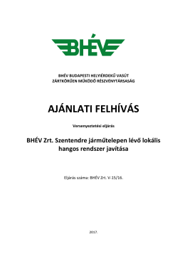 Aj&aacute;nlati felh&iacute;v&aacute;s (V