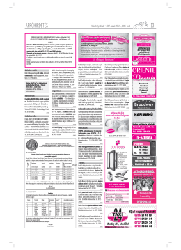 13 APR&Oacute;HIRDET&Eacute;S