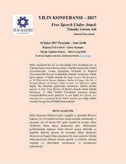 YILIN KONFERANSI – 2017 Free Speech Under