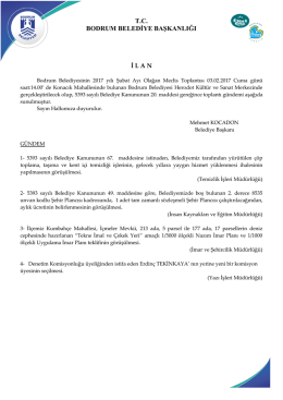 tc bodrum belediye başkanlığı
