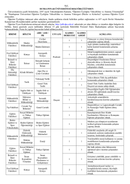 TC DUMLUPINAR &Uuml;NİVERSİTESİ