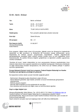 Genel Dil Kursu - Berlin