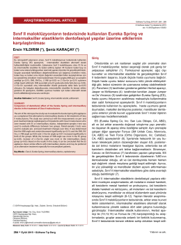 Comparison of dentofacial effect of the Eureka Spring and